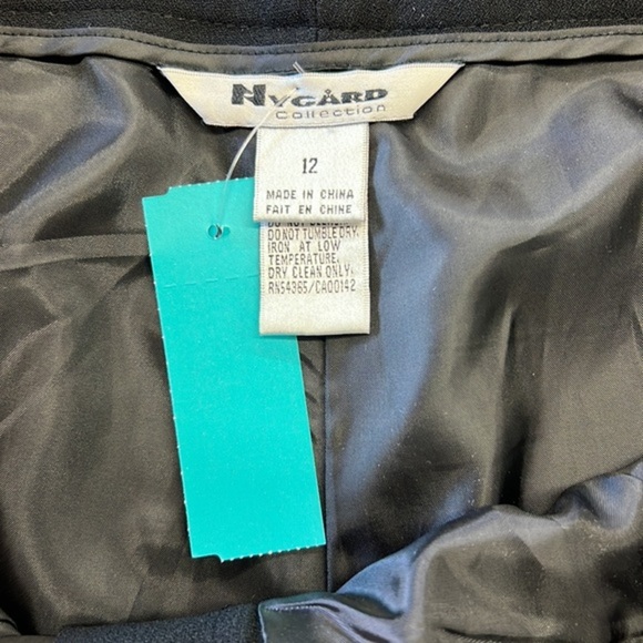 NyGard Ladies black lined dress slacks 12 - Picture 3 of 5